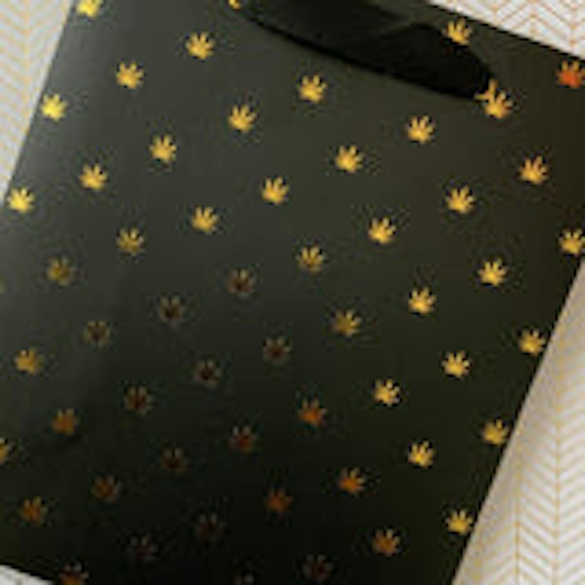 Photo of Kush Kards | Black & Gold Pot Leaf – Gift Bag
