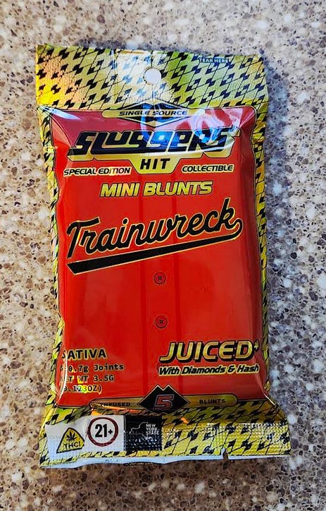 Trainwreck | 5 Pack | Infused Mini Blunts Sativa | Sluggers