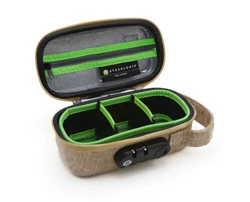 Stashlogix | Silverton | Odor-Proof Case | Small | Tan-active