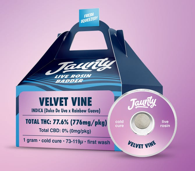 Velvet Vine Live Rosin Badder | Jaunty