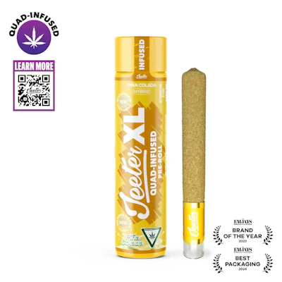 Jeeter - 2g Quad Infused Preroll - Pina Colada - PRE_ROLLS by Jeeter at King of Budz