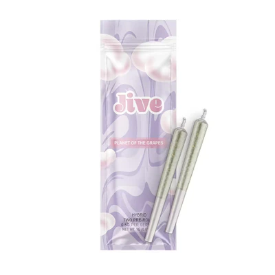 Jive - 2 Pack .5g Prerolls - Planet of the Grapes