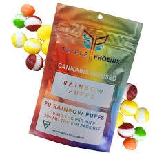 Product: Triple Phoenix | Rainbow Puffs | Infused Edibles | 200mg | Hybrid