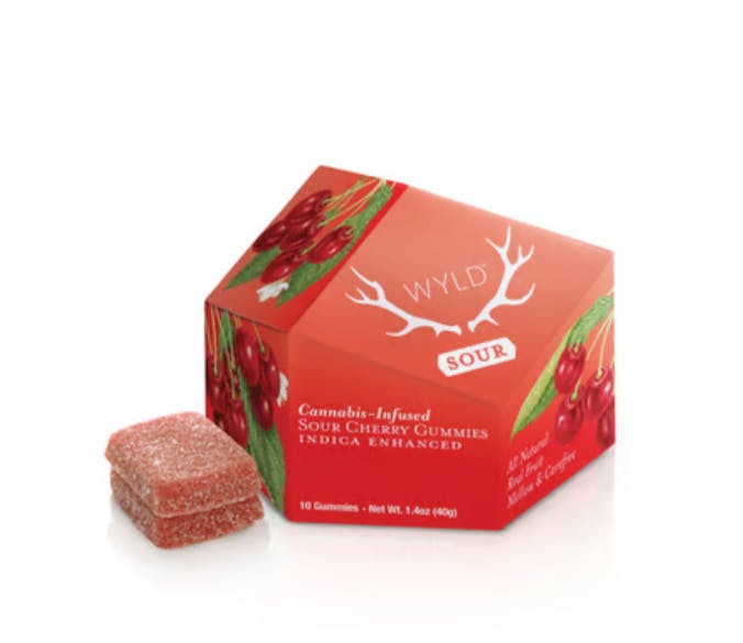 Photo of Sour Cherry Indica Enhanced Gummies