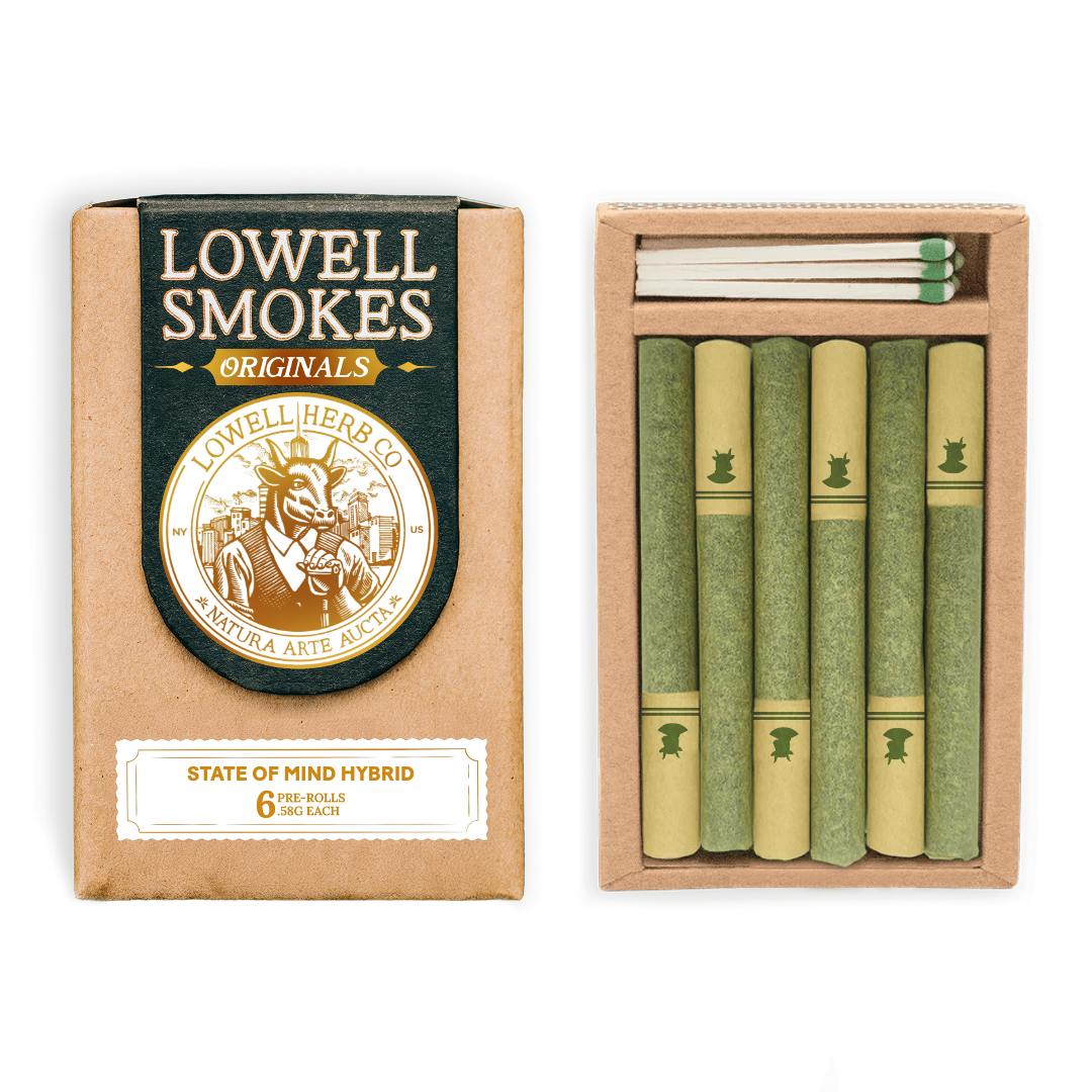 Lowell Smokes | State of Mind | 6 .6g Pre-rolls | 3.5g-0