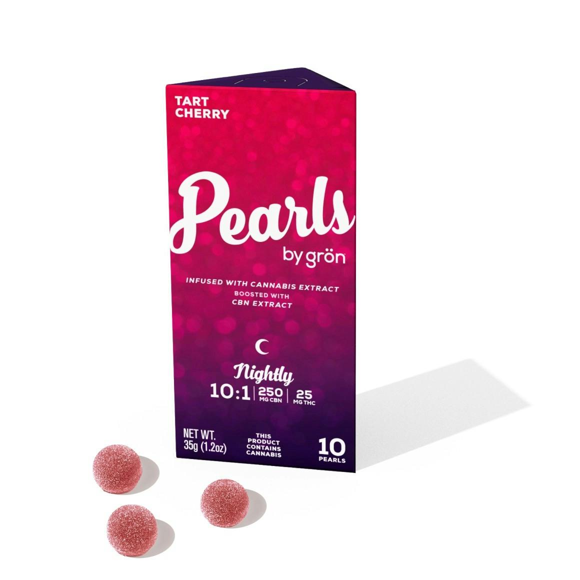 Tart Cherry - Pearls 10:1 Cbn:thc 200MG Indica by Grön – Edibles at Gatsby Cannabis
