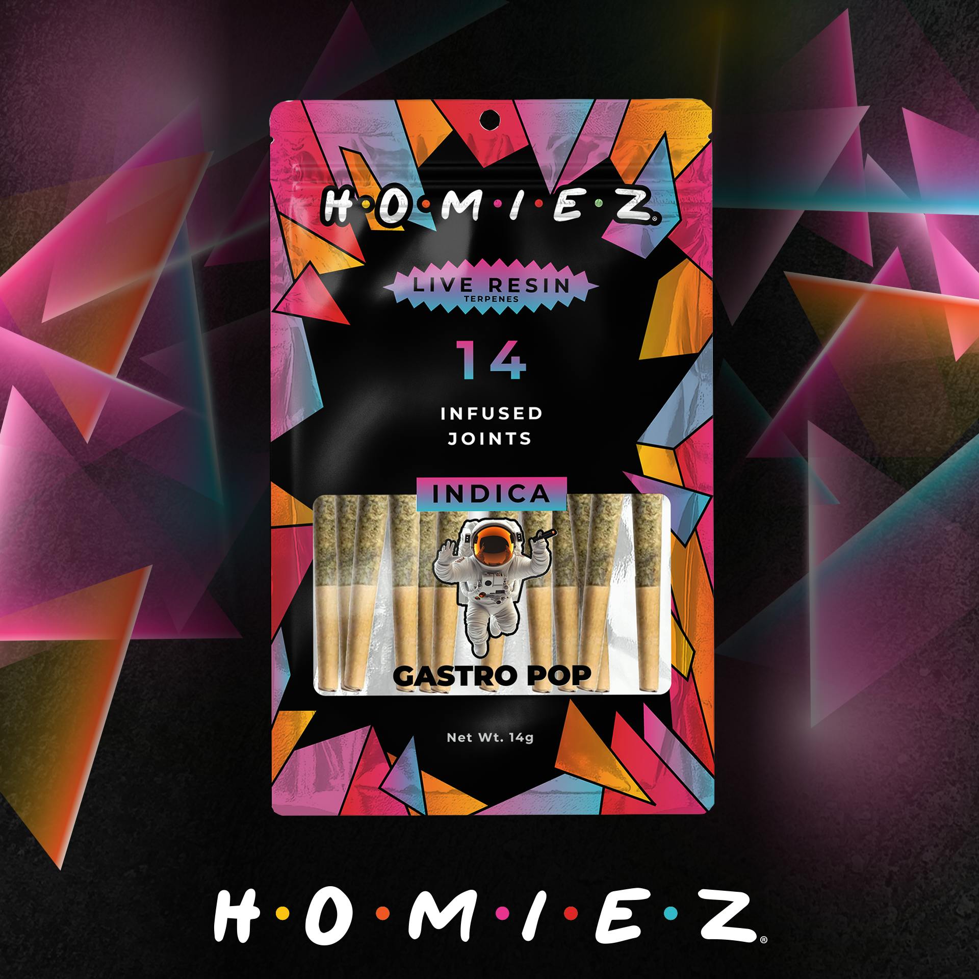 Homiez - 14-Pack 1g Infused Prerolls - Gastro Pop