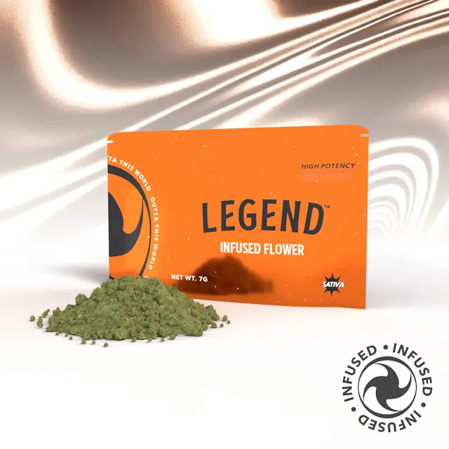 Legend Infused Ground Flower Full Throttle 7g (sativa, infused shake)