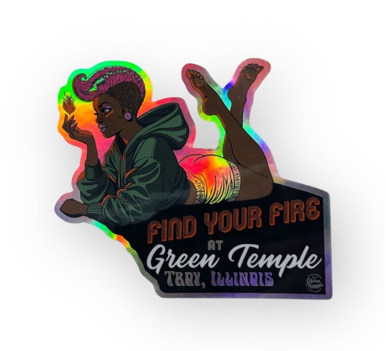 Product .NC Green Temple Sticker - Find Your Fire