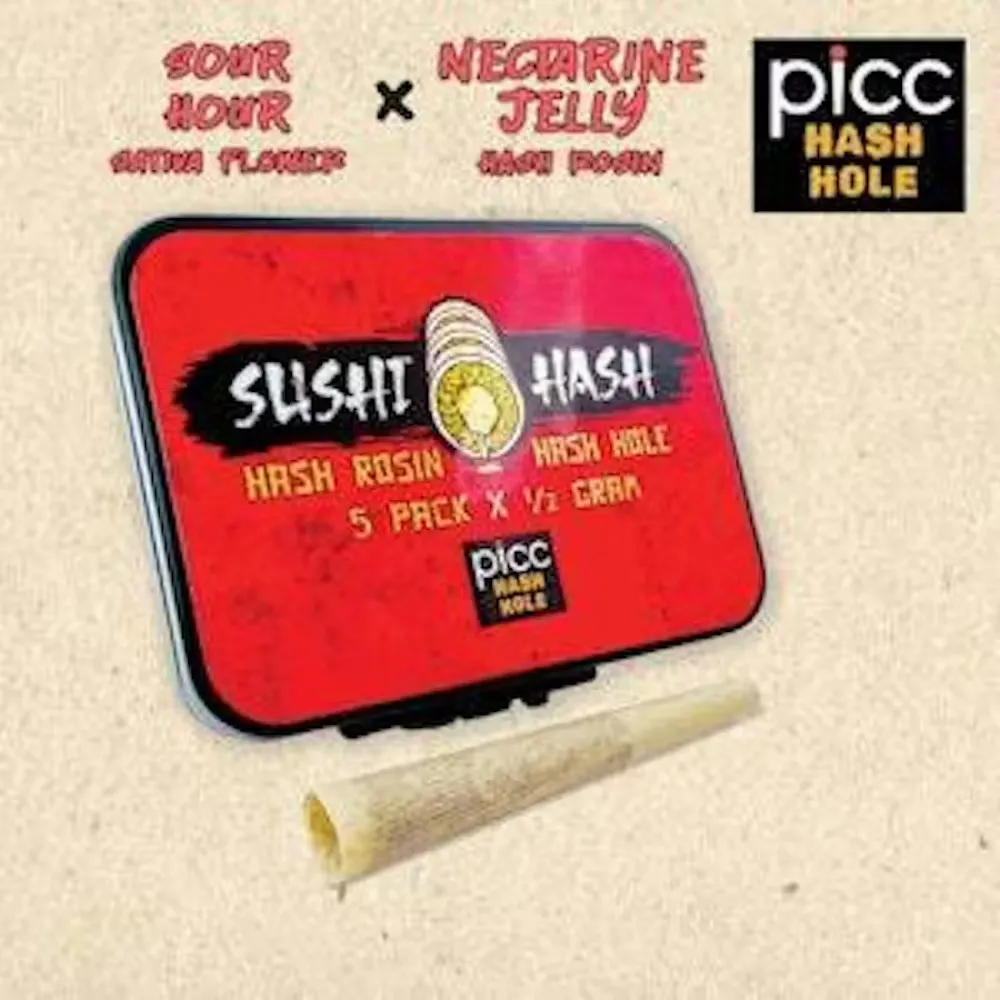 Product Sushi Hash - Sour Hour x Nectarine Jelly - 2.5g - 5pk Hash Holes