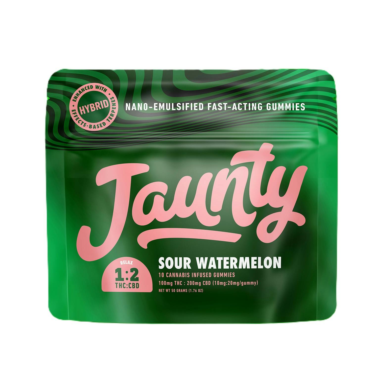 Sour Watermelon Gummies | 2:1 | CBD:THC | 100mg | 10pk-2