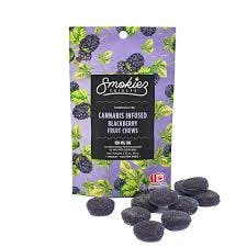 Photo of Smokiez – Sweet Blackberry Indica Fruit Chews – 100mg