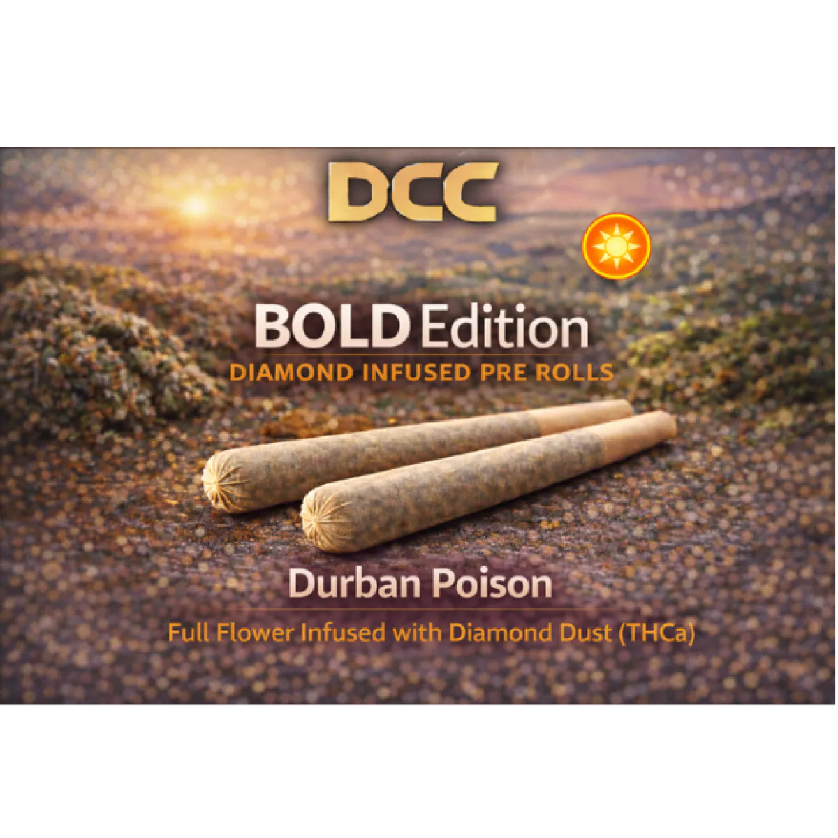 DCC Bold Edition Durban Poison Diamond Infused Pre-Roll .5g (2pk) 1g ...