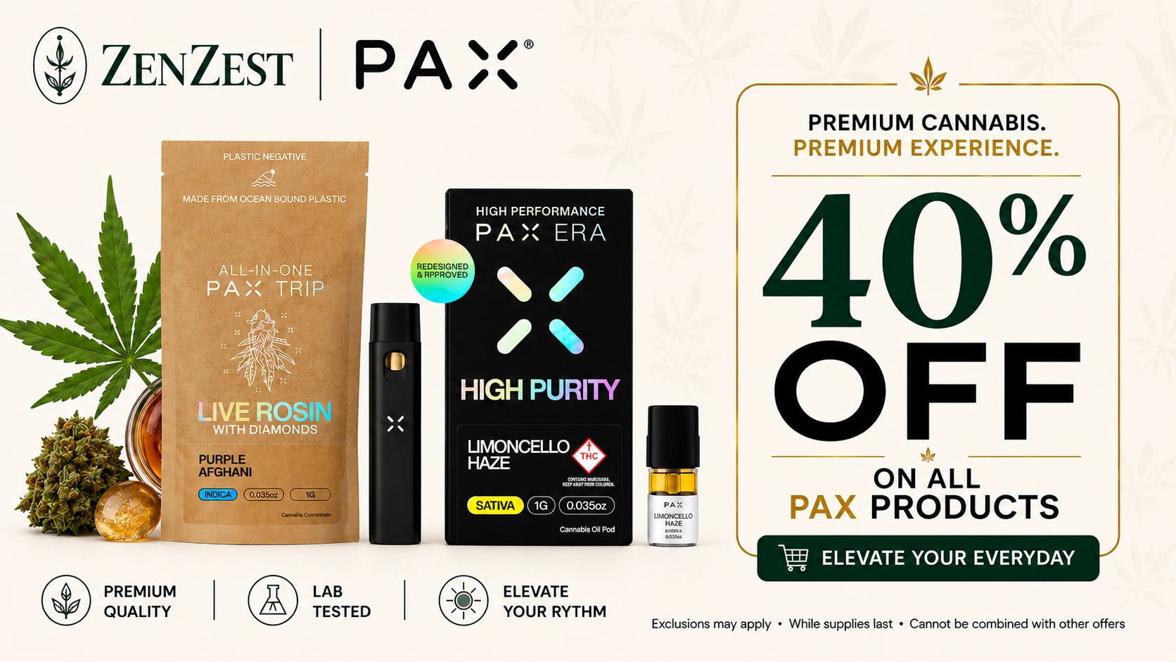 PAX: 40% OFF