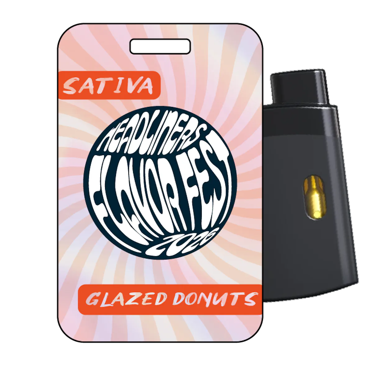 glazed donut disposable vape Headliners 2g AIO 2g Vaporizers premium disposable vape Flavours:White Peach Brand Spotlight: SMOK -
