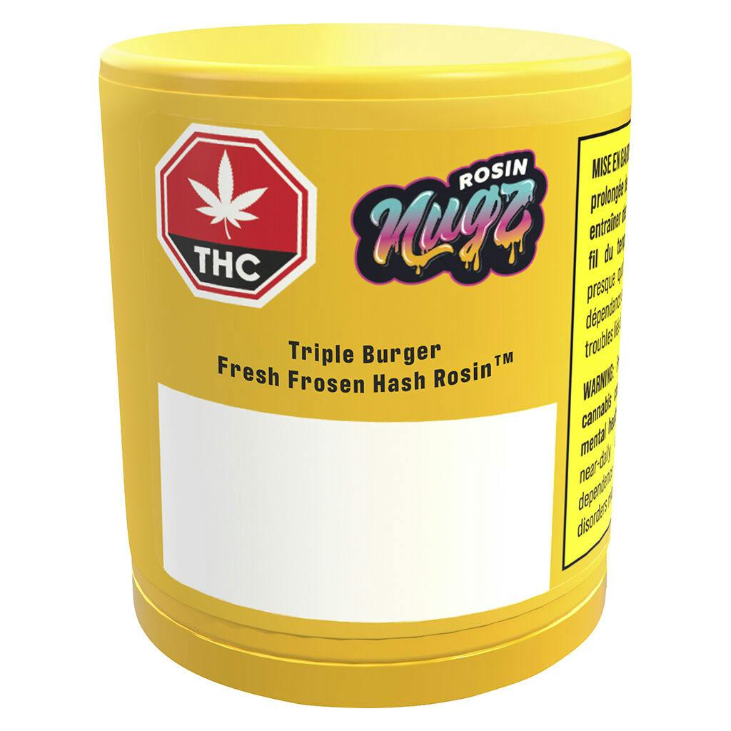 Nugz rosin - triple burger fresh frozen hash rosin