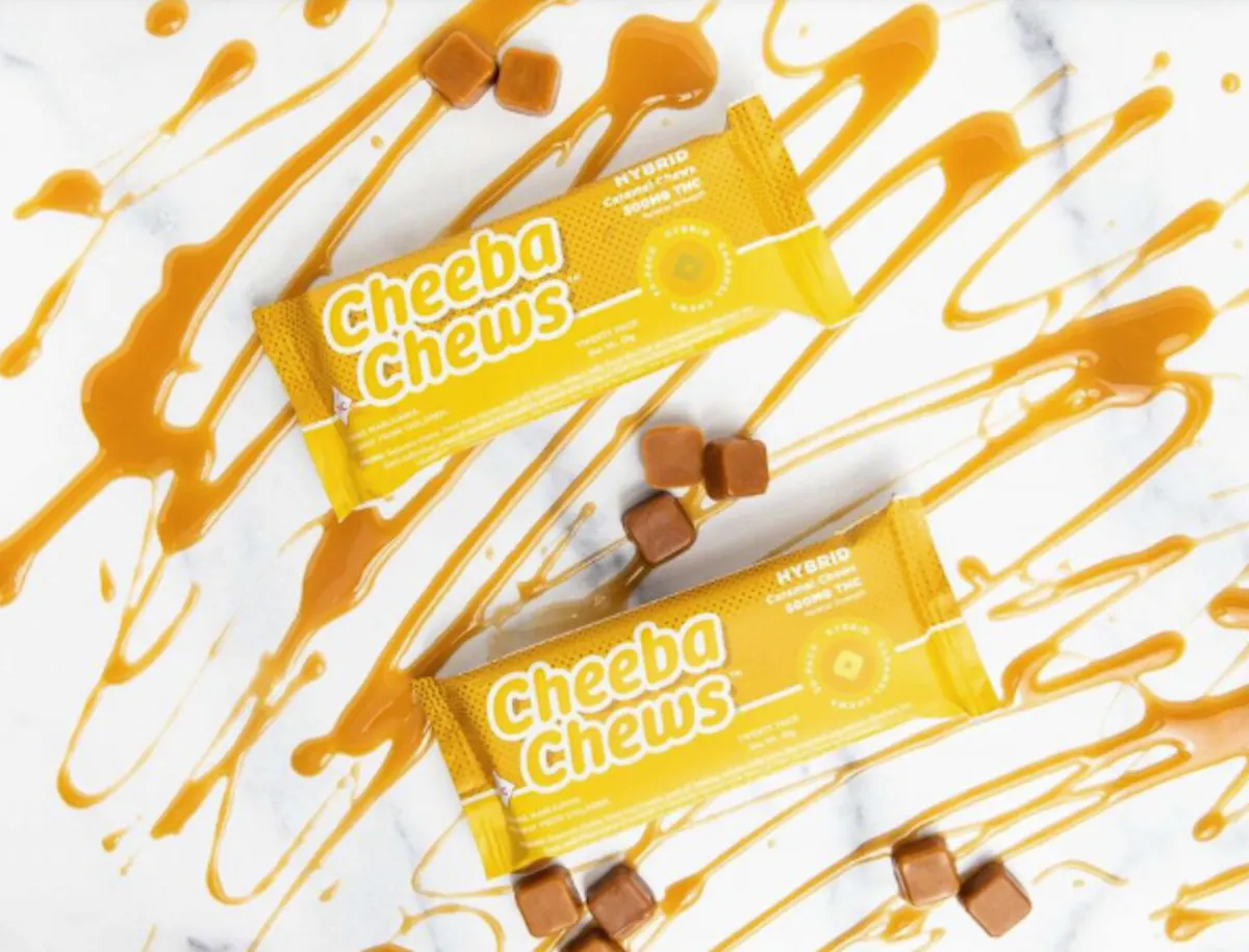 Cheeba Chews Hybrid Caramel Taffy 100mg 20pk .1g Edibles | Cheeba Chews®