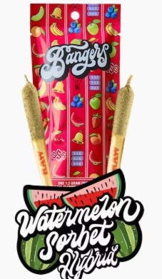 Bangers - Infused Preroll 2pk - Watermelon Sorbet (H) (0.6g)