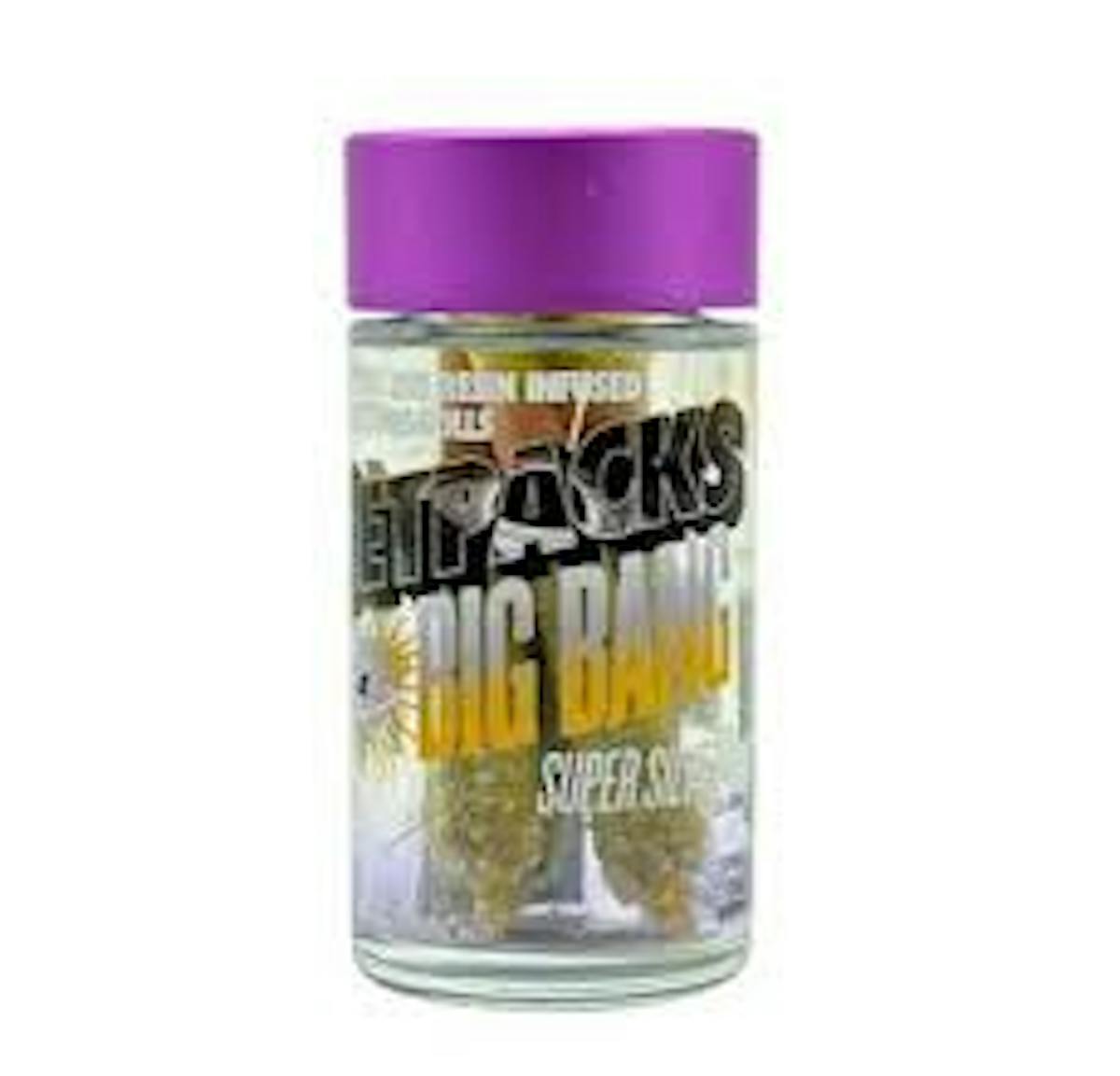 Jetpacks | Super Silver Haze | Live Resin Infused Prerolls 5pk 2.5