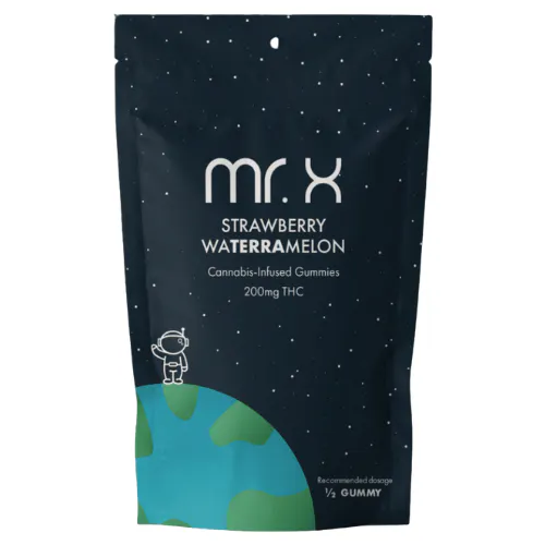 Mr. X Strawberry Waterramelon Gummies 200mg THC | The Fire Station