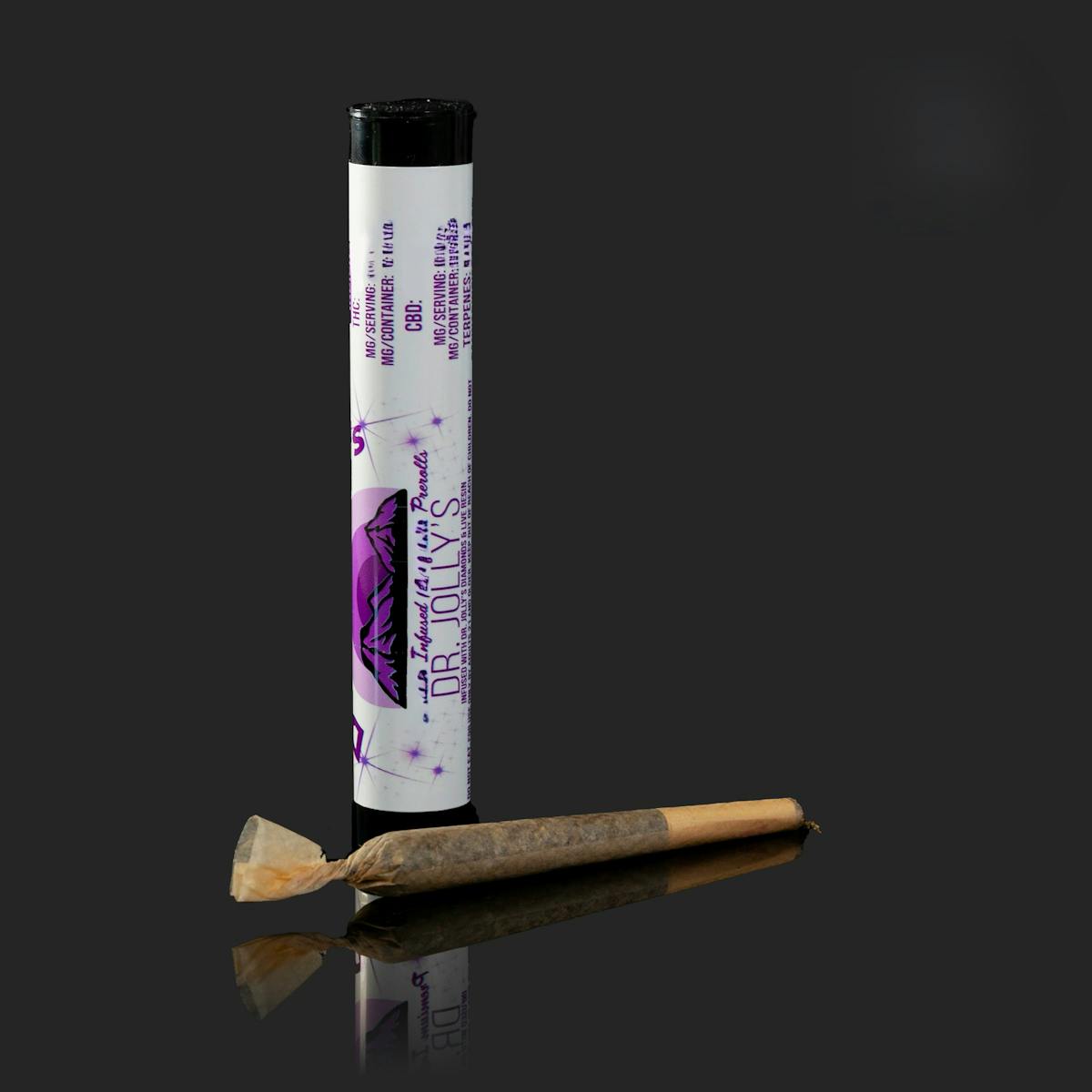 Photo of Dr. Jolly’s 1g ORANGE FRUITY PEBBLES Diamond J’s Infused Pre-Roll
