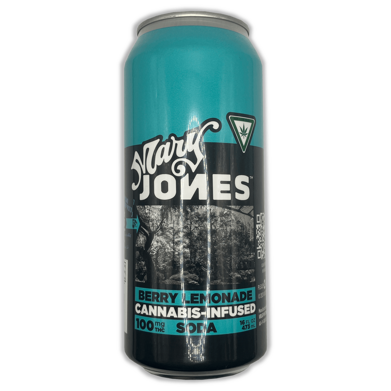 Product: Mary Jones | Infused Soda (Single Can) - 100mg - Berry Lemonade