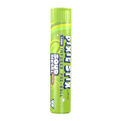 Pixie Stix - 1.25g Infused Preroll - Sour Diesel - PRE_ROLLS by Pixie Stix at King of Budz