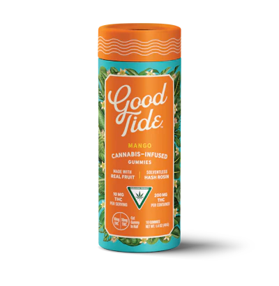 Mango Solventless Hash Rosin Gummies | 200mg - EDIBLES by Good Tide at King of Budz