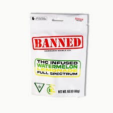 Banned Edible Co. BANNED EDIBLE CO. | WATERMELON LEMONADE - 200MG GUMMIES 4PK | HYBRID — EDIBLES