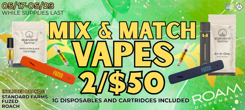 ROAM Dispensary Menu
