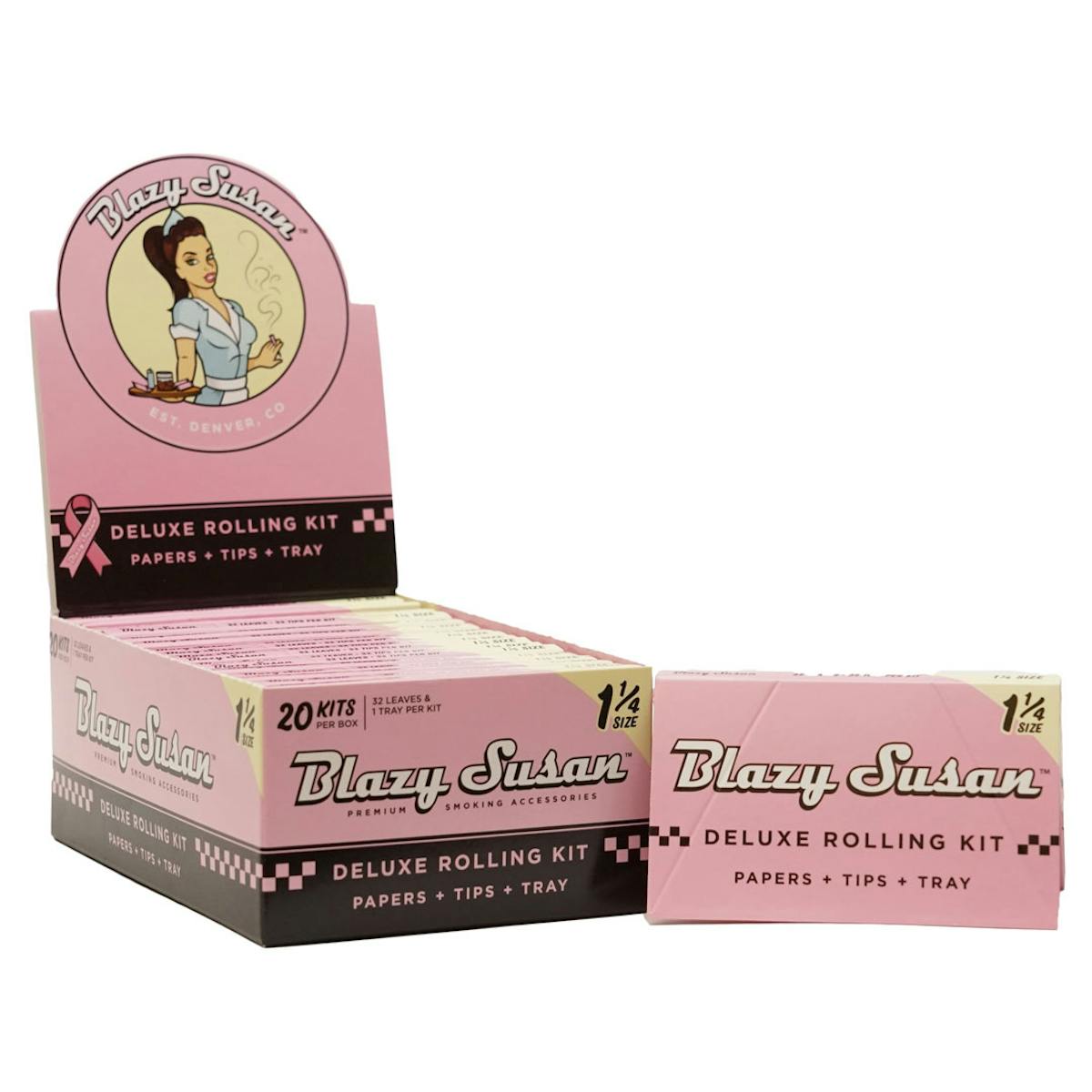Photo of Blazy Susan | Pink Rolling Papers | 1 1/4″