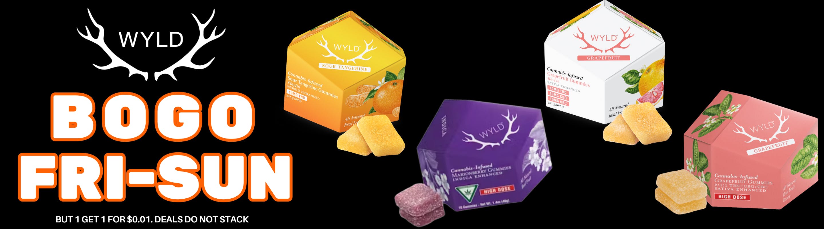 buy one get one wyld edibles on weekends