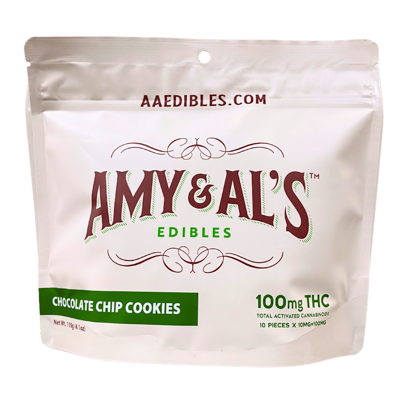 Amy & Al's Edibles 10pk: Chocolate Chip Cookies 100mg