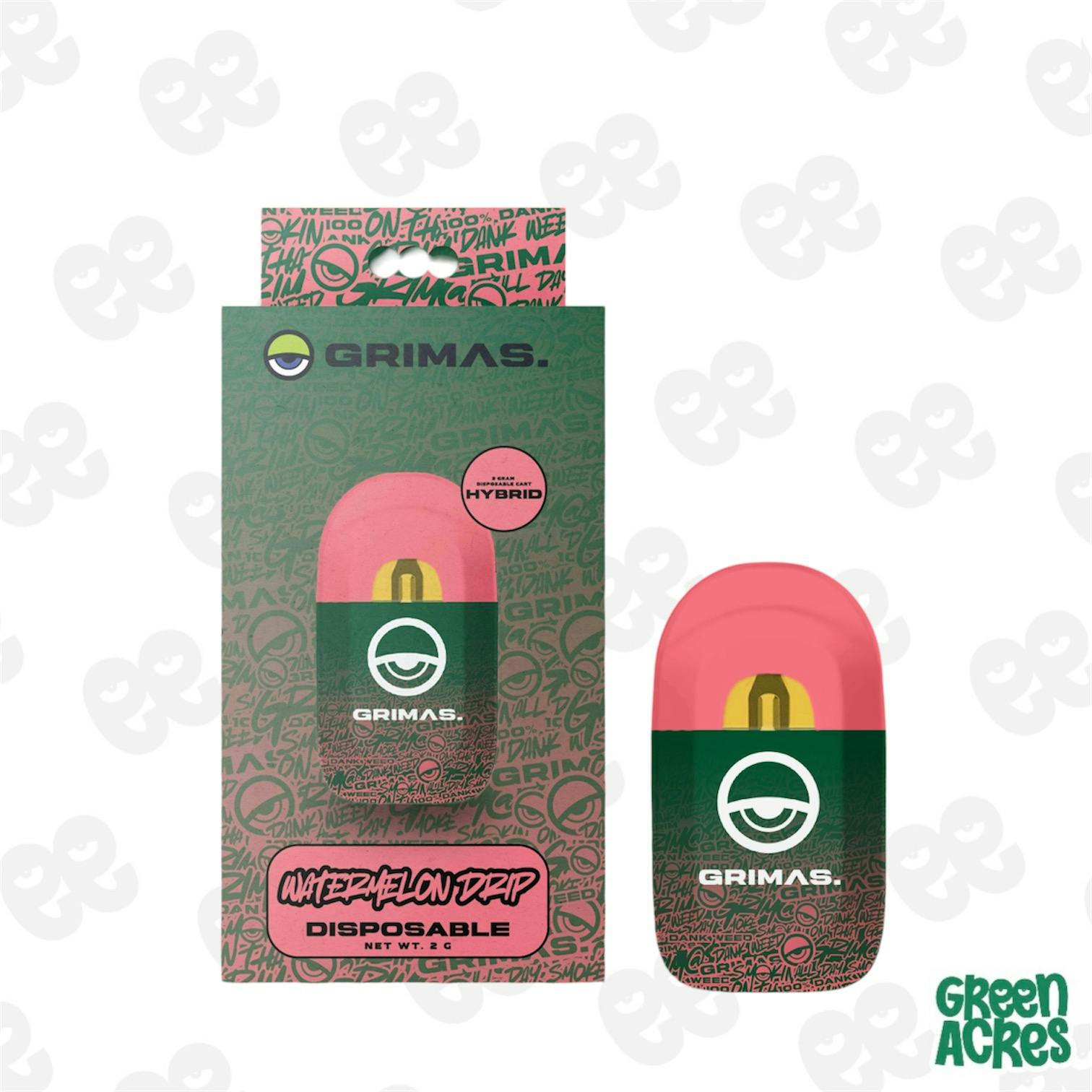 картридж vaporesso xros 0.4 3.0ml product info and reviews Grimas: Watermelon Drip 2G Vape Disposable | Green Acres