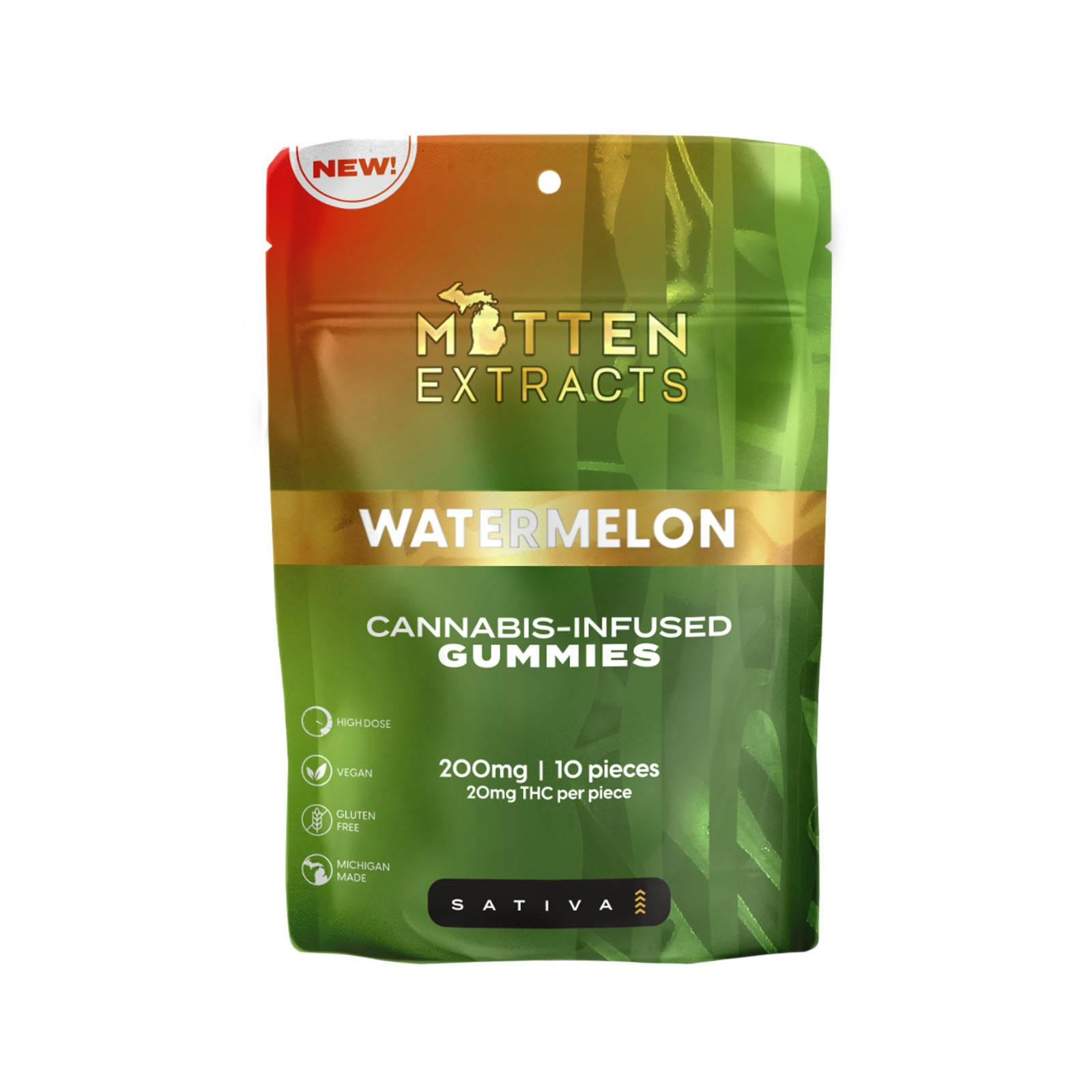 Mitten Extracts - 200mg Gummies - Watermelon