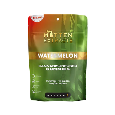 Mitten Extracts - 200mg Gummies - Watermelon