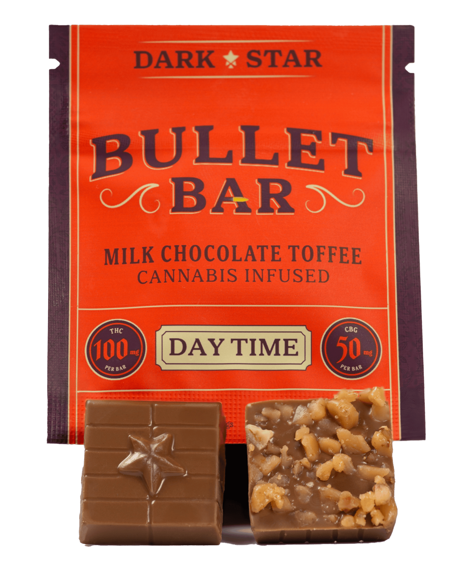 Dark Star | Day Time | Milk Chocolate Toffee | 100mg