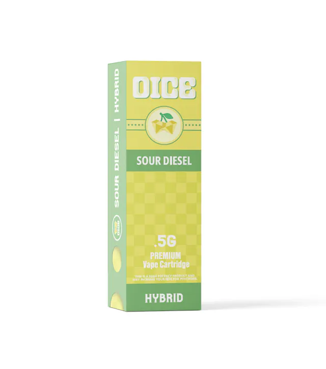 Dice Distillate Vape Cart Sour Diesel .5g (hybrid, cartridges)
