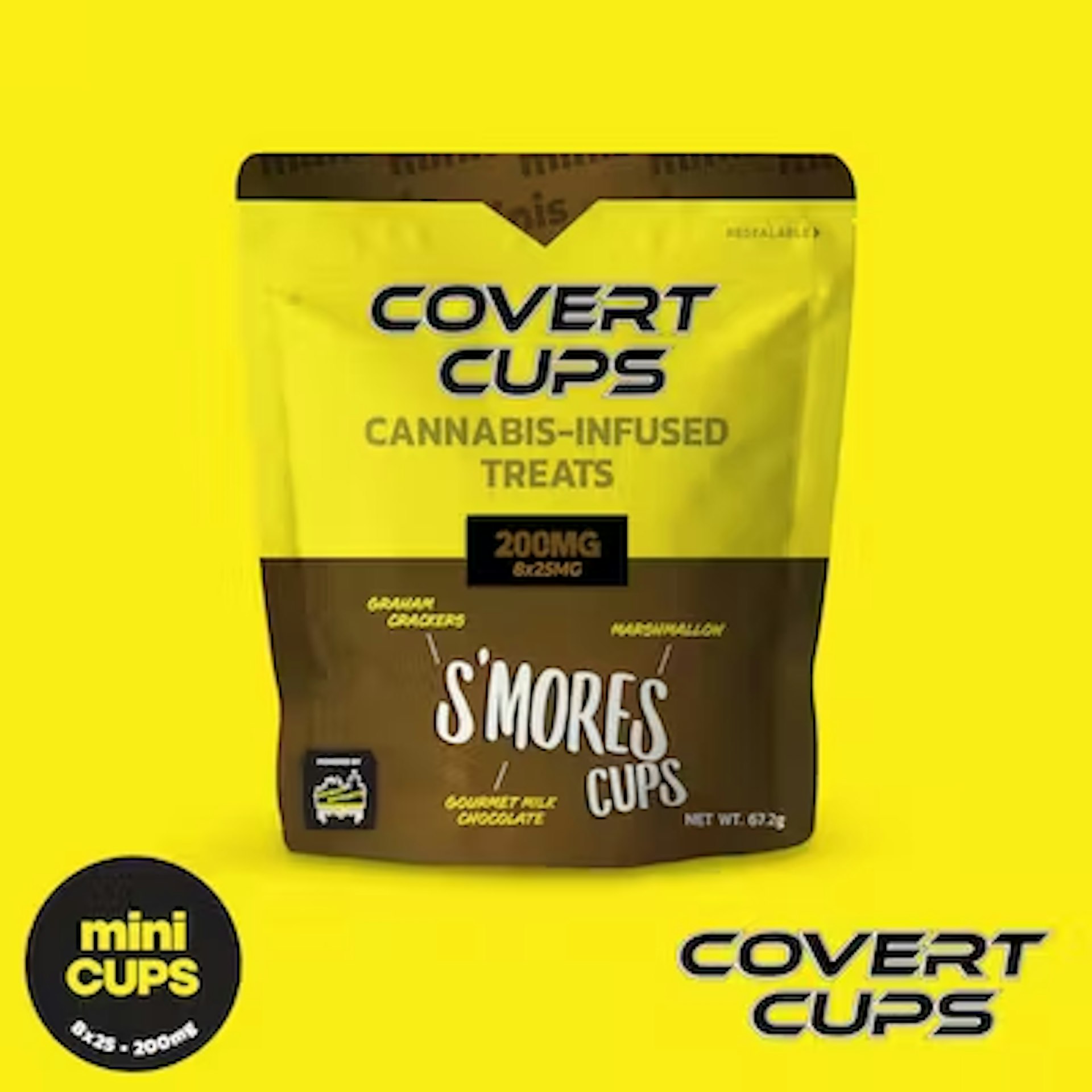 Covert Cups - S'mores Rosin Mini Cups 200mg Chocolate