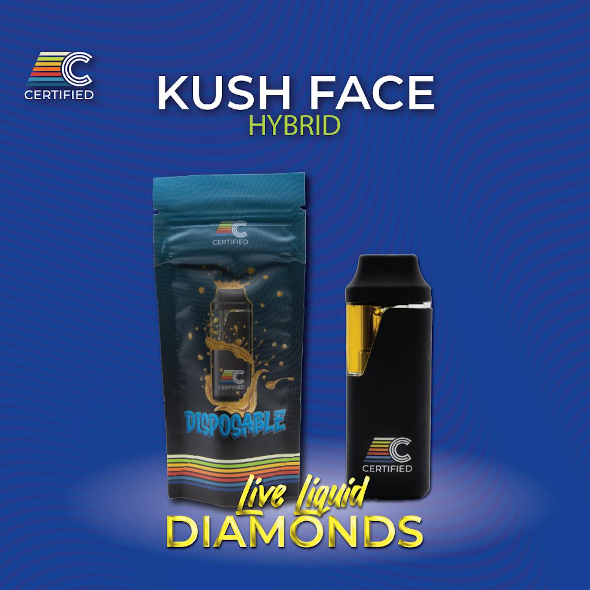 Photo of Kush Face Live Liquid Diamonds iKrusher Disposable Vape