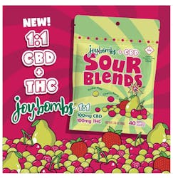 1:1 Sour Fruit (THC:CBD) - 2.5mg/100mg (40pk)