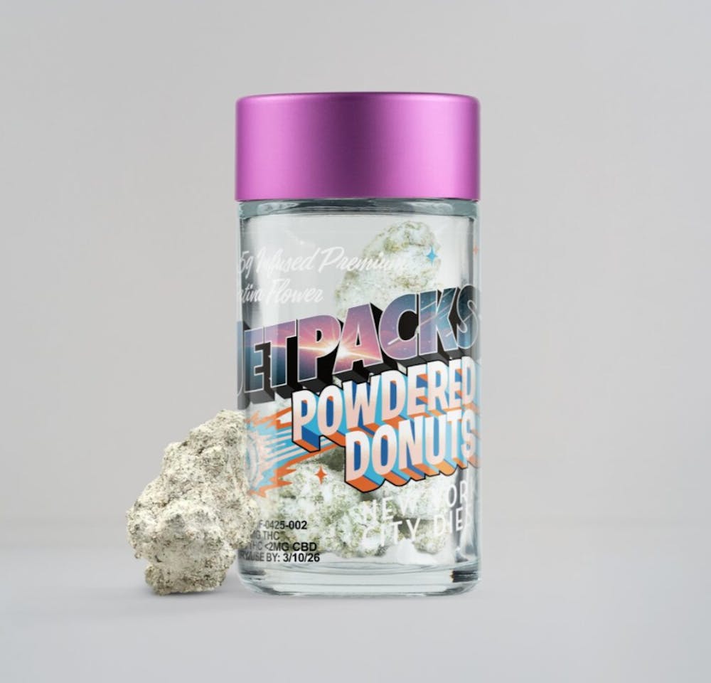 Product Powdered Donuts Infused Flower |  New York City Diesel (S) Jetpacks