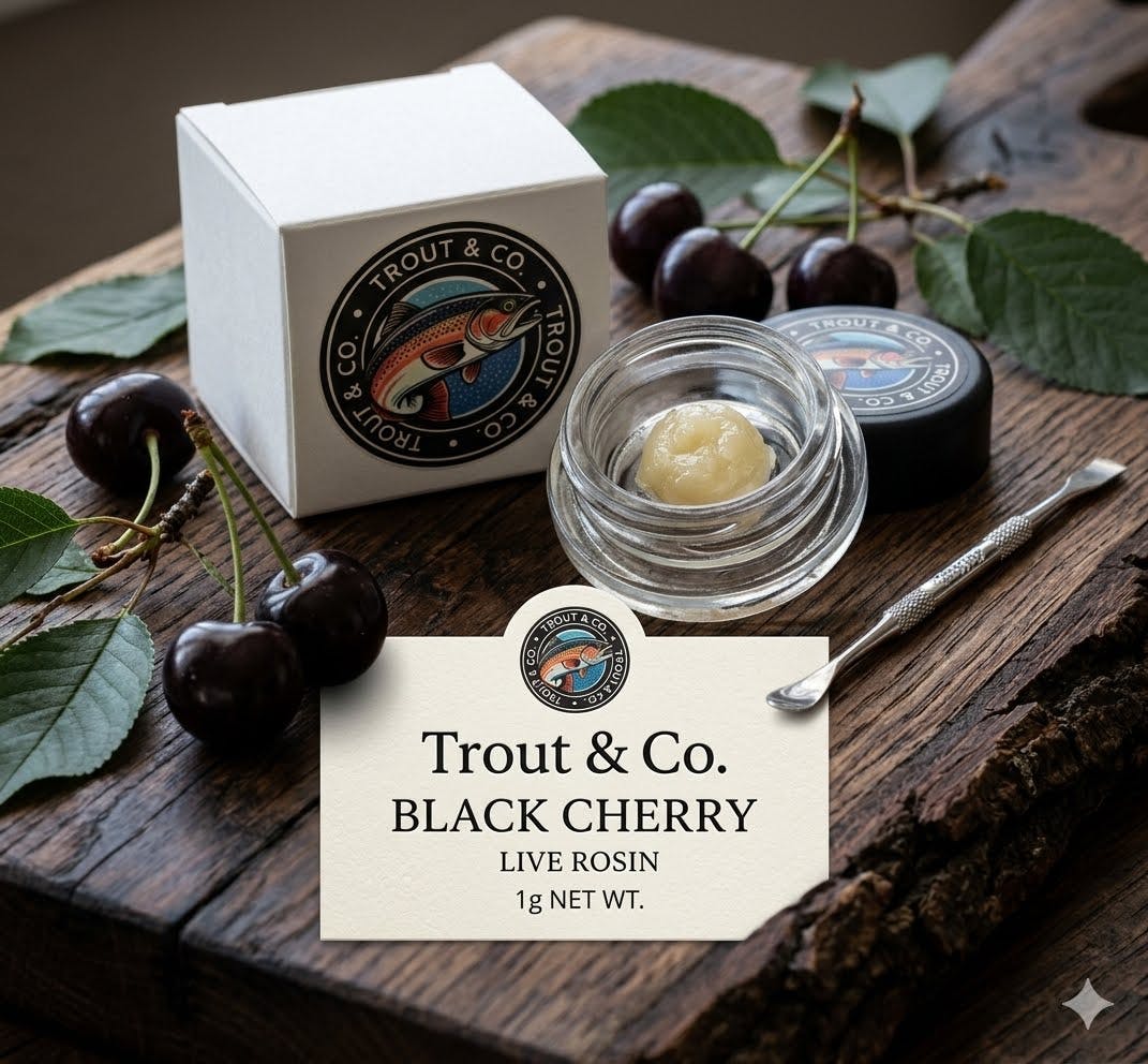 Product Trout & Co | Black Cherry | Live Rosin | 1g