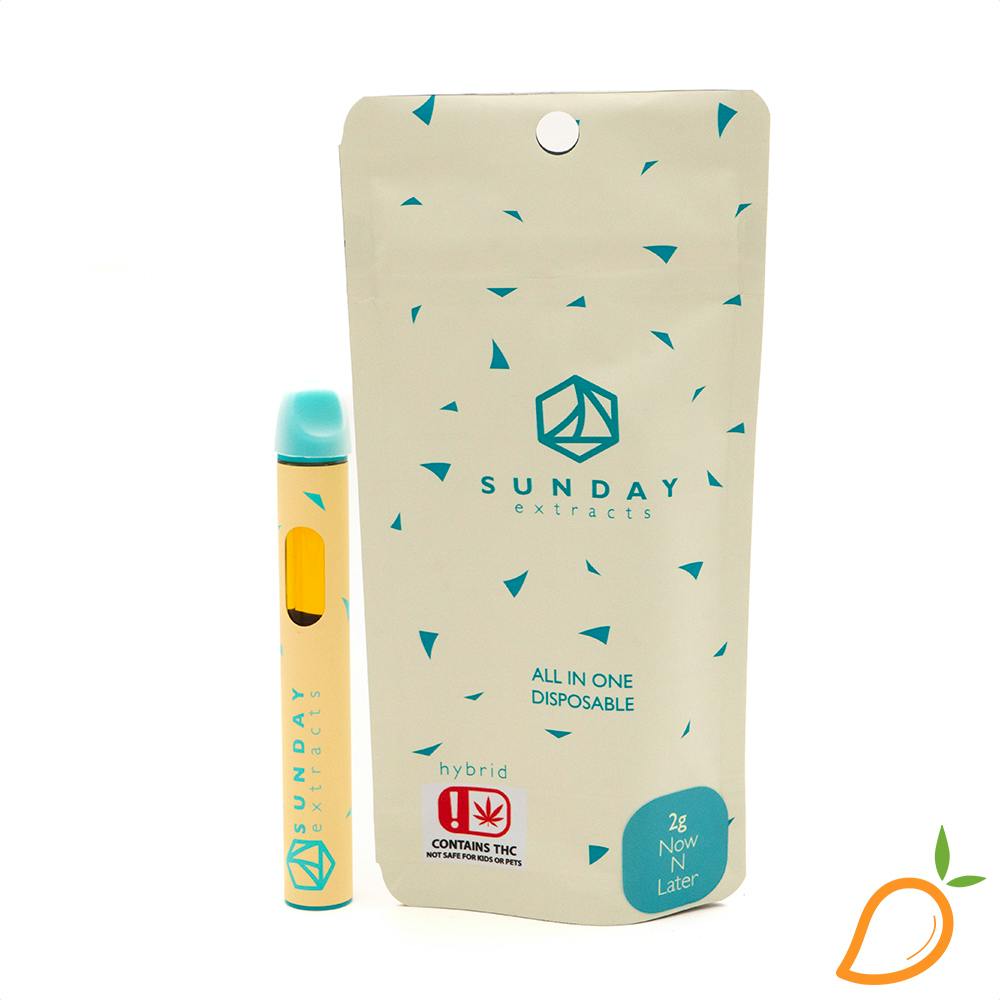 2g Now N Later Disposable Vape Sunday Extracts | Mango Cannabis Tulsa -  Mingo
