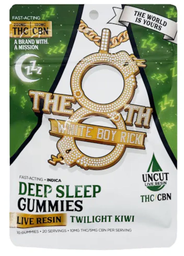 Product: White Boy Rick | Live Resin Gummies - 200mg - Twilight Kiwi
