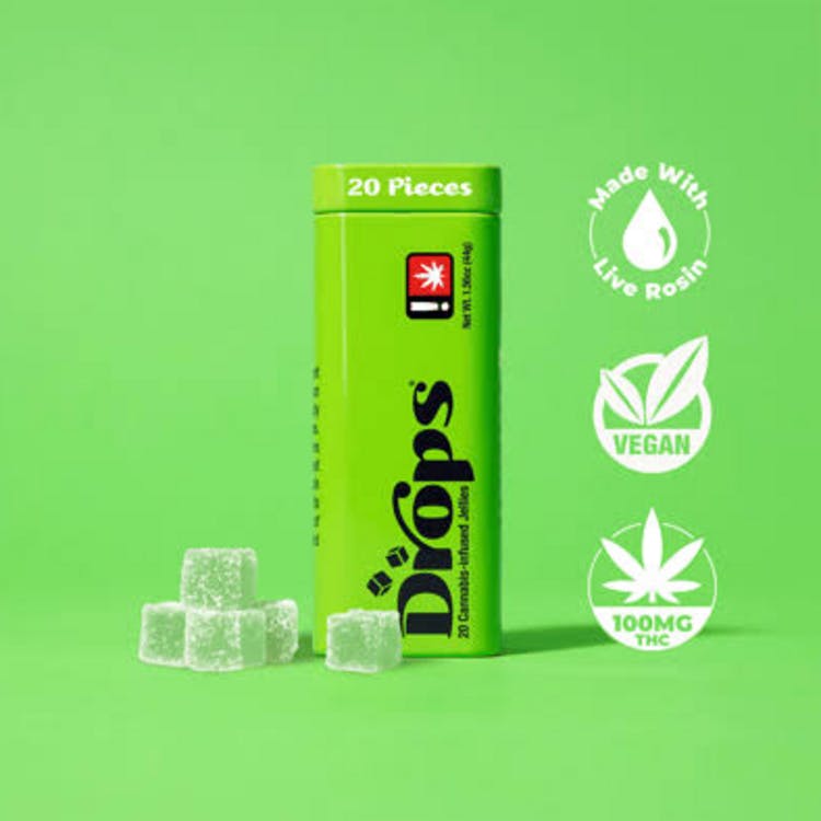 Drops: Balanced Lime - Rosin Gummies 20pk 100mg
