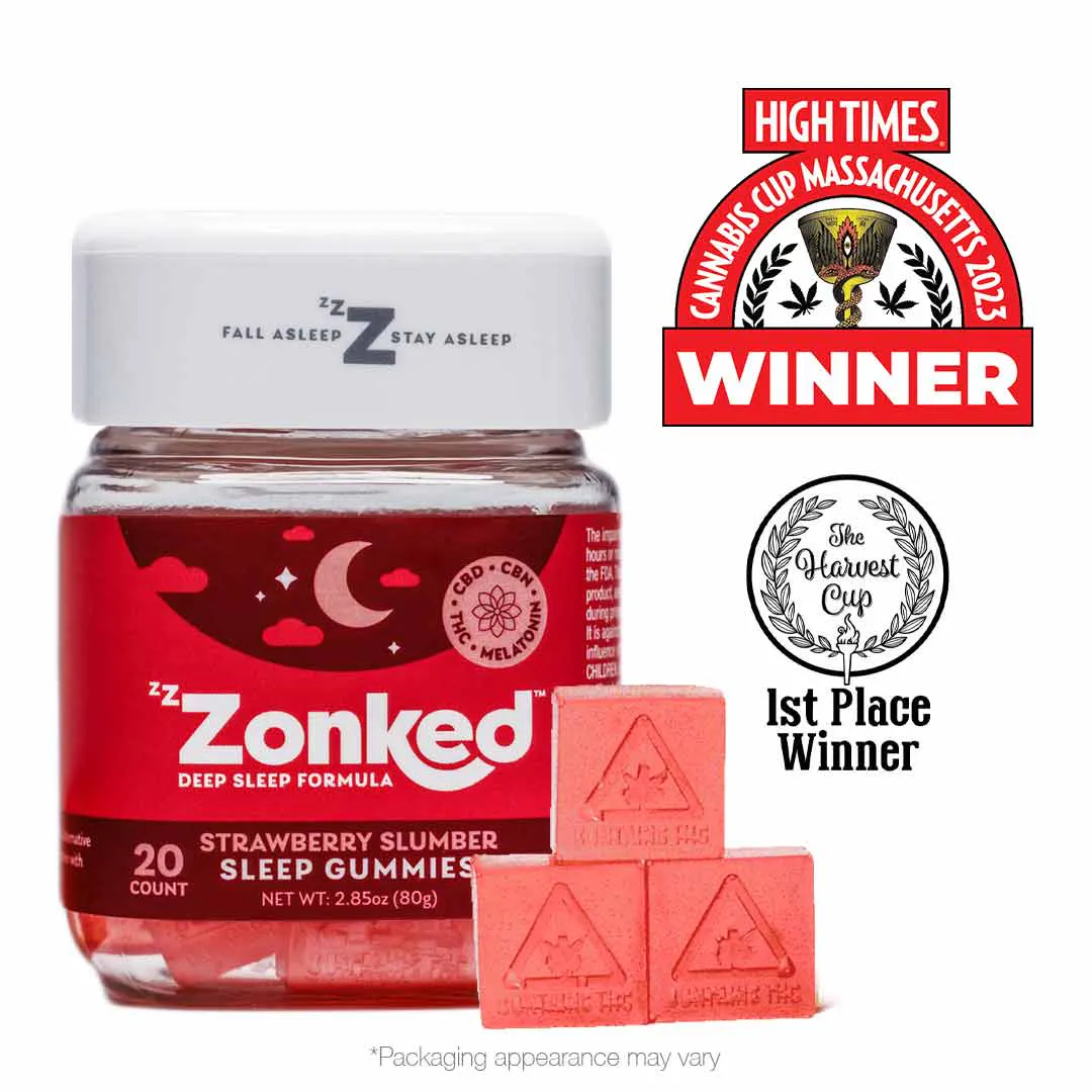 ZzZonked Deep Sleep Gummies Strawberry Slumber 5mg 20pk in