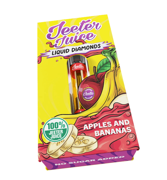 Apples & Bananas (H) - 1g Liquid Diamonds Vape Cart - Jeeter