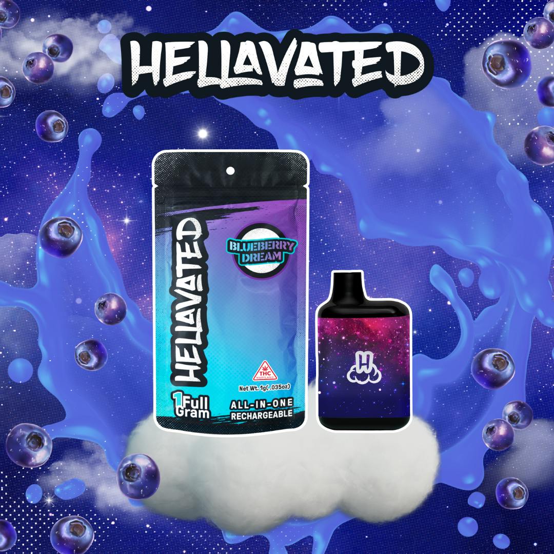 Blueberry Dream Cloud Bar Rechargeable Disposable 1g | Happi Daze