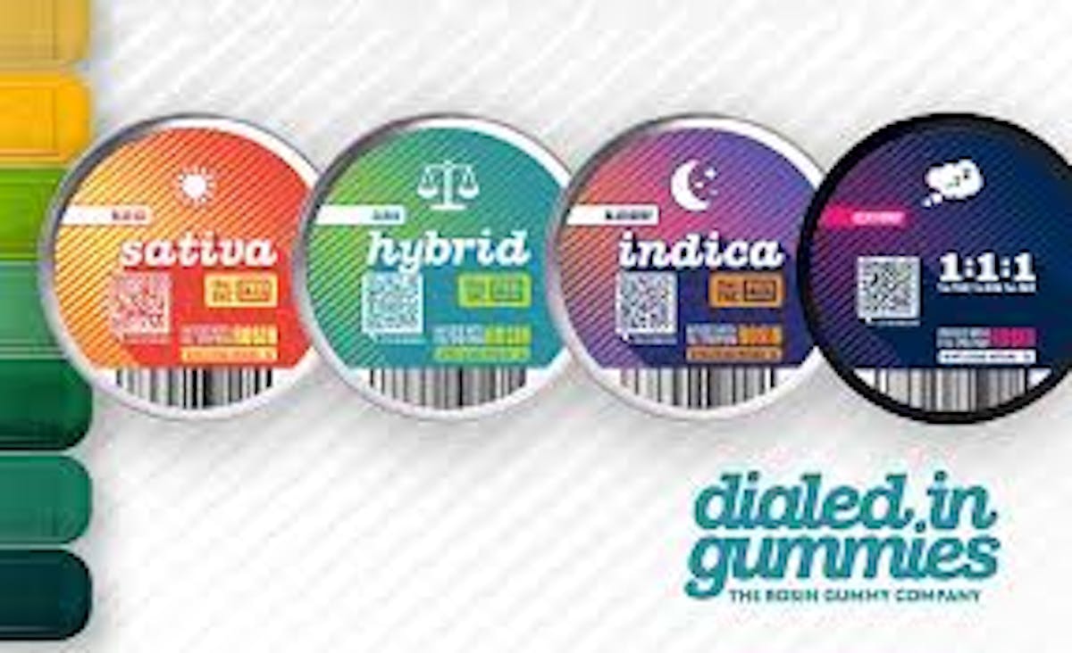 Photo of Dialed In – Rosin Gummies – Super Punch Mints (H) 100mg